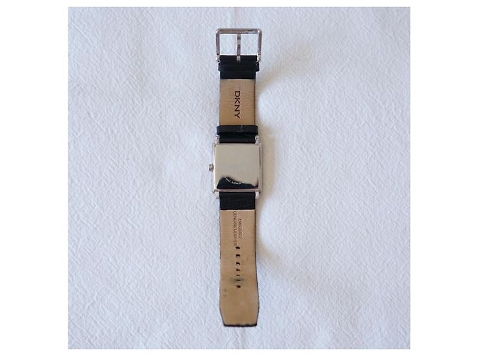 Reloj cuadrado Dkny de acero inoxidable negro - vista 5