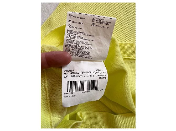 Vestido de tenis Burberry amarillo de algodón - vista 5