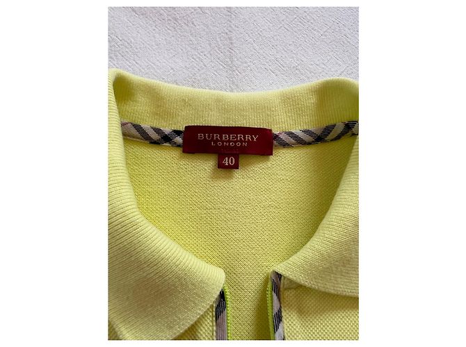 Vestido de tenis Burberry amarillo de algodón - vista 7