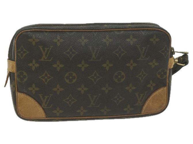 Pochette LOUIS VUITTON con monogramma Marly Dragonne GM M51825 LV Auth em5743 - vista 2
