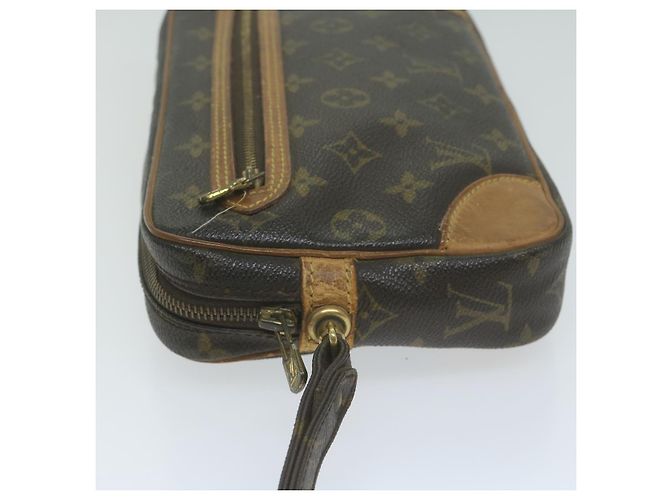 Pochette LOUIS VUITTON con monogramma Marly Dragonne GM M51825 LV Auth em5743 - vista 4