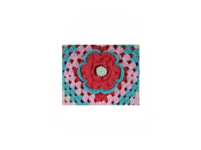 Autre Marque Rubino Gaeta Vestido De Ganchillo Abuelita Multicolor - vista 4