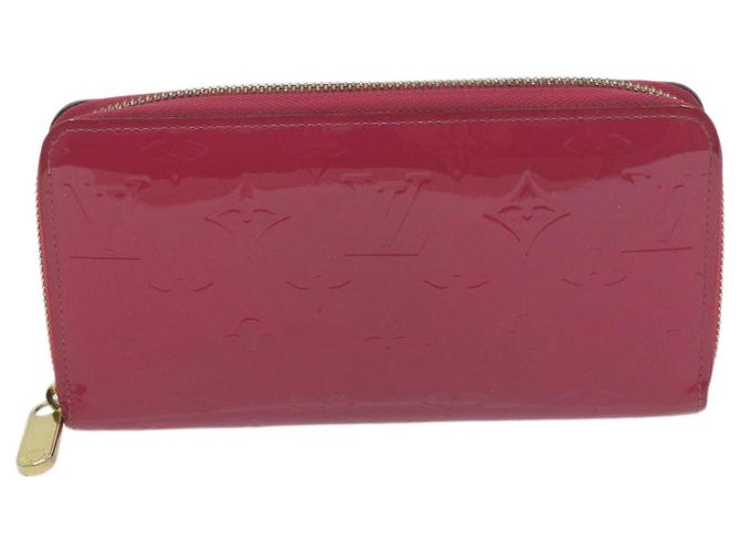Zippy LOUIS VUITTON Portafoglio con zip e monogramma Vernis Rosa M93058 LV Auth em5708 - vista 13