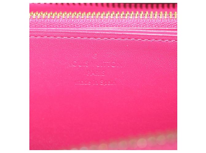 Zippy LOUIS VUITTON Portafoglio con zip e monogramma Vernis Rosa M93058 LV Auth em5708 - vista 17