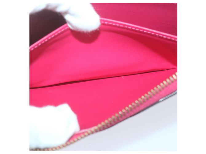 Zippy LOUIS VUITTON Portafoglio con zip e monogramma Vernis Rosa M93058 LV Auth em5708 - vista 20