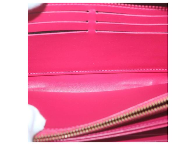 Zippy LOUIS VUITTON Portafoglio con zip e monogramma Vernis Rosa M93058 LV Auth em5708 - vista 9