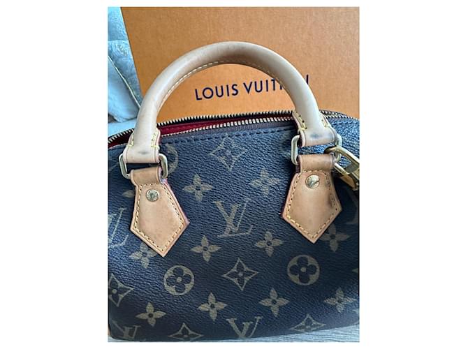 Louis Vuitton Tracolla Speedy 20 Marrone - vista 3