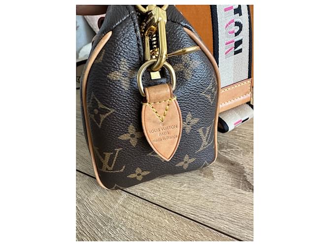 Louis Vuitton Tracolla Speedy 20 Marrone - vista 5