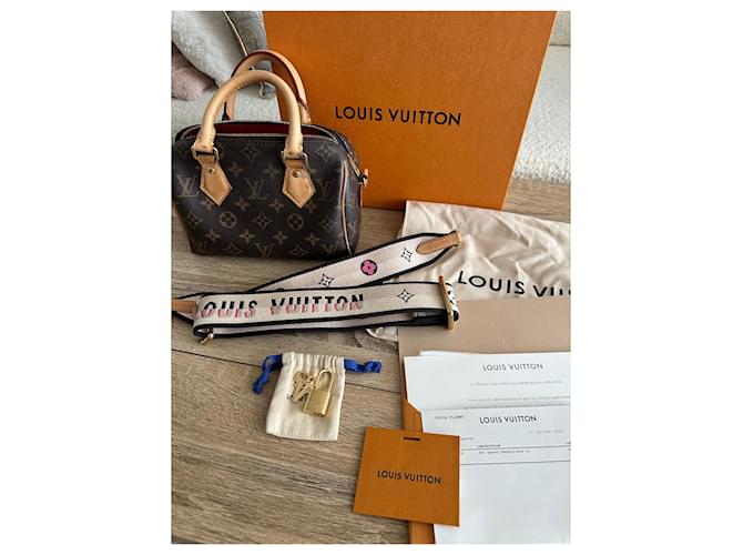 Louis Vuitton Tracolla Speedy 20 Marrone - vista 9