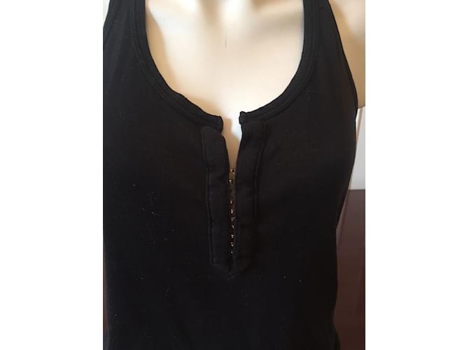 BALMAIN Tops T.IT 40 Lino Negro - vista 2