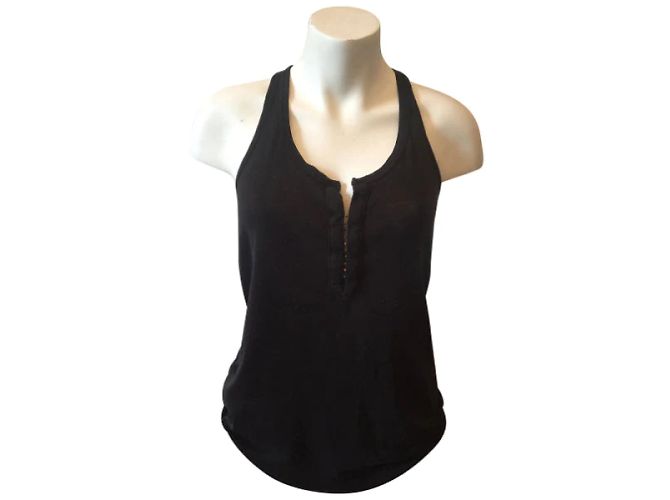 BALMAIN Tops T.IT 40 Lino Negro - vista 8