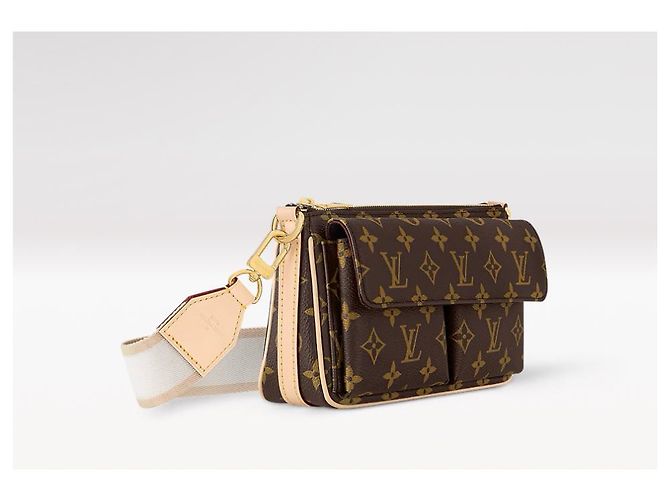 Bolso Louis Vuitton Vibe Marrón de Tela Castaño - vista 2