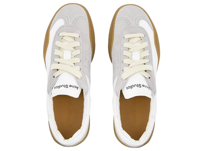 Scarpe da ginnastica Bars M - Acne Studios - Pelle - Bianco/marrone - vista 4