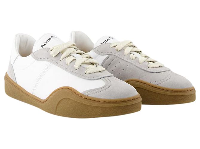 Scarpe da ginnastica Bars M - Acne Studios - Pelle - Bianco/marrone - vista 2