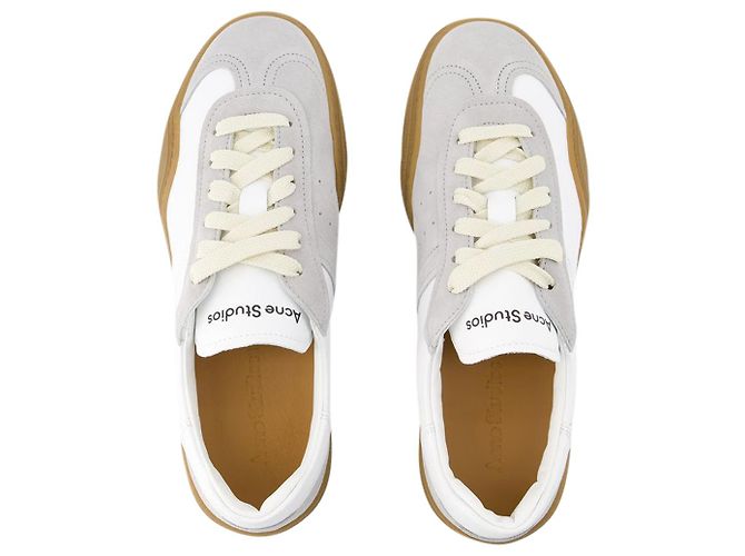 Scarpe da ginnastica Bars M - Acne Studios - Pelle - Bianco/marrone - vista 4
