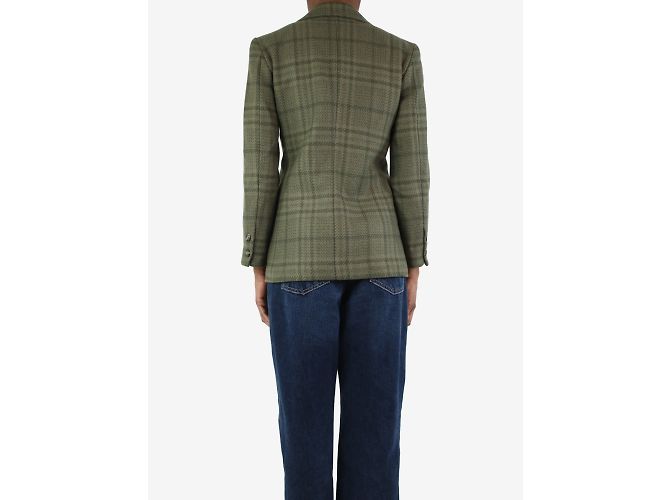 Ganni Americana cuadros verde - talla UK 6 - vista 2