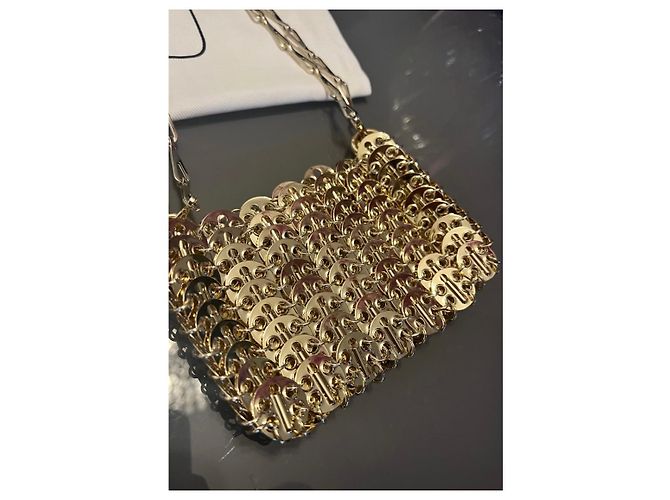 Paco Rabanne Borsa Nano 1969 Oro Metallo D'oro - vista 2