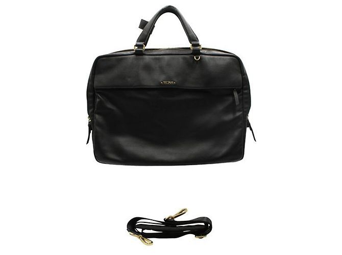 Tumi Bolso clásico de cuero negro para portátil - vista 2