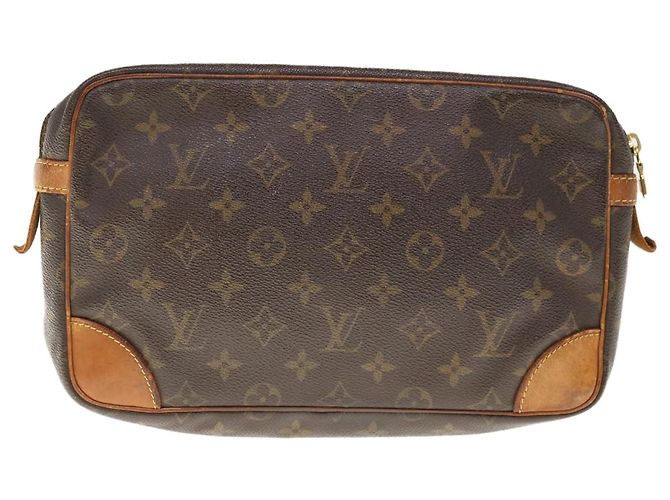 Louis Vuitton Monogram Compiegne 28 Pochette M51845 LV Auth em5647 Monogramma - vista 2