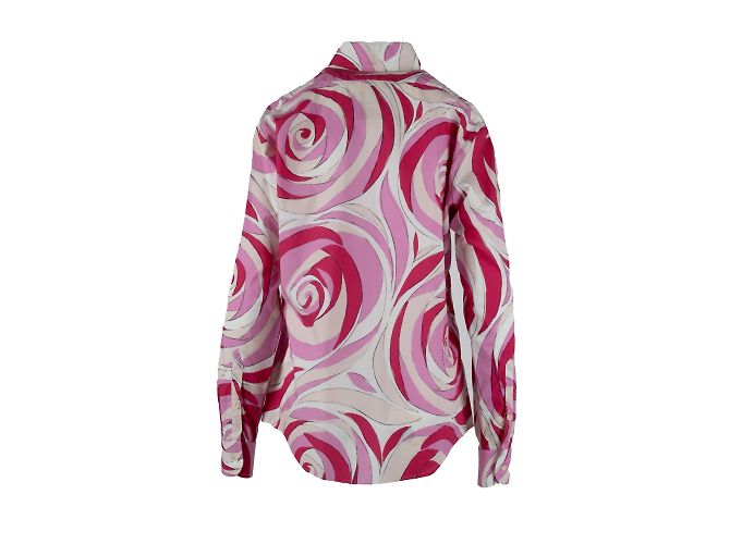 Autre Marque Camisa con estampado de peonías Rubino Gaeta Multicolor - vista 2