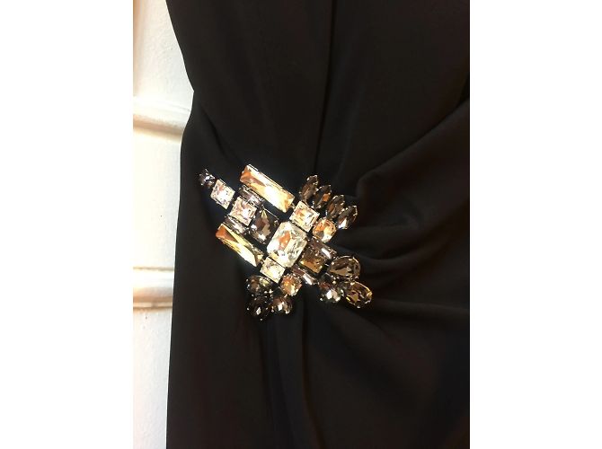 DSQUARED2 Kleider T.International S Viskose Schwarz - Ansicht 2