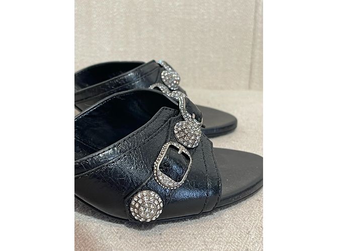 Sandali BALENCIAGA T.EU 38 Pelle Nero - vista 3
