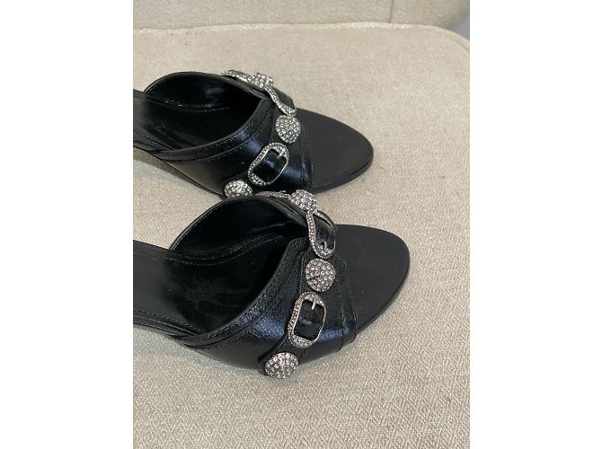 Sandali BALENCIAGA T.EU 38 Pelle Nero - vista 4