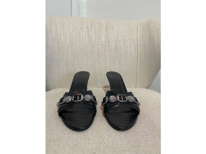 Sandali BALENCIAGA T.EU 38 Pelle Nero - vista 5