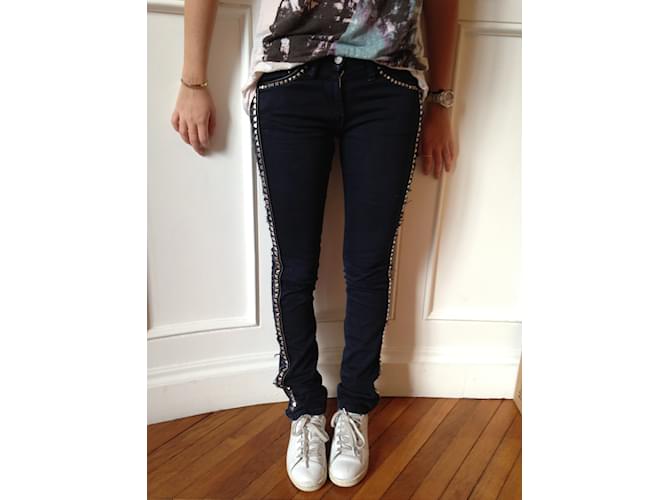 Jeans ISABEL MARANT T.FR 36 Algodón Azul - vista 5