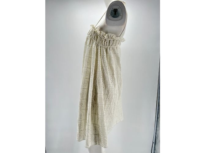 Vestido Ganni T.FR 34 Algodón Blanco - vista 3