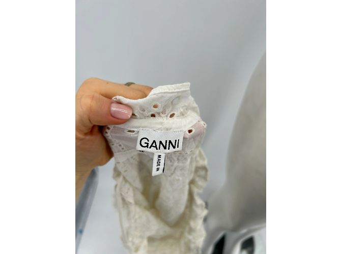 Vestido Ganni T.FR 34 Algodón Blanco - vista 5
