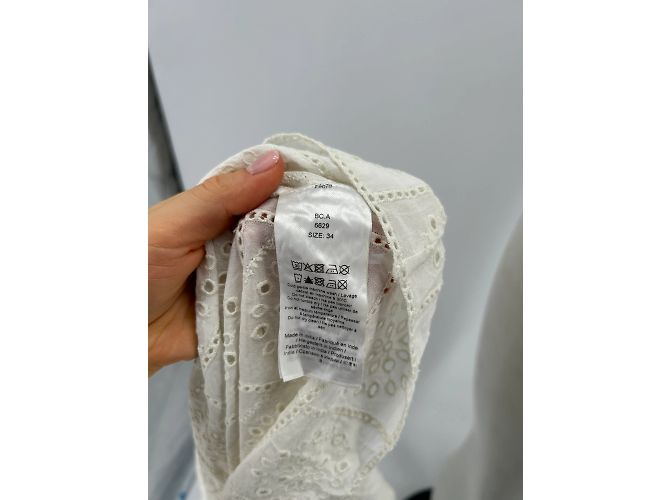 Vestido Ganni T.FR 34 Algodón Blanco - vista 6