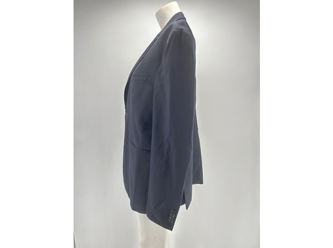 Acne Studios Jacken T.International S Wolle Blau - vista 3