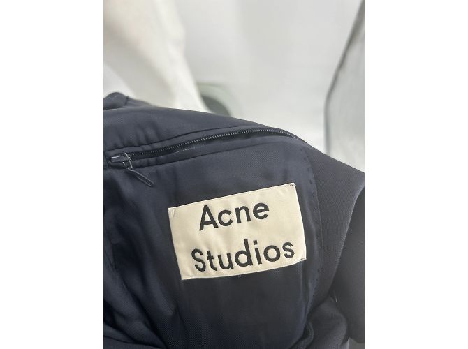 Acne Studios Jacken T.International S Wolle Blau - vista 5