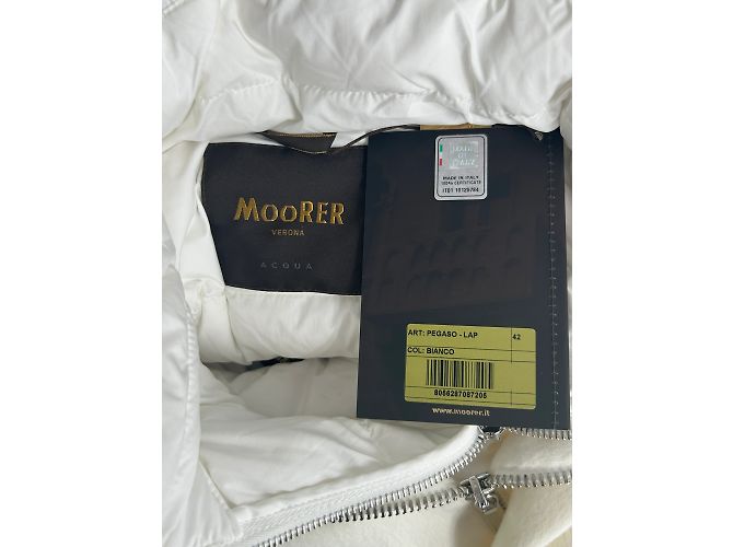 Abrigos MOORER T.IT 42 Poliéster Blanco - vista 6