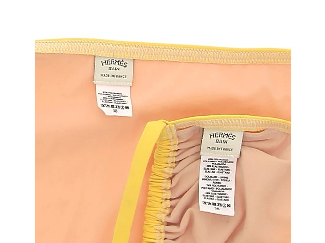 Hermès HERMES Bañadores T.fr 38 poliéster Amarillo - vista 3