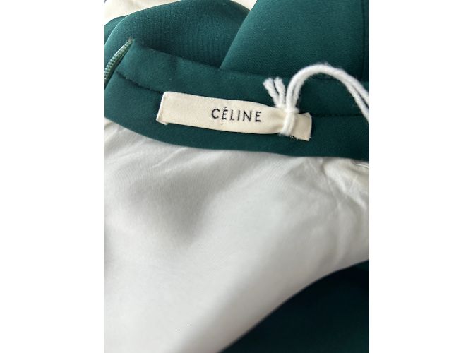 Céline Celine Kleid T.FR 36 Viskose Weiß - Ansicht 10