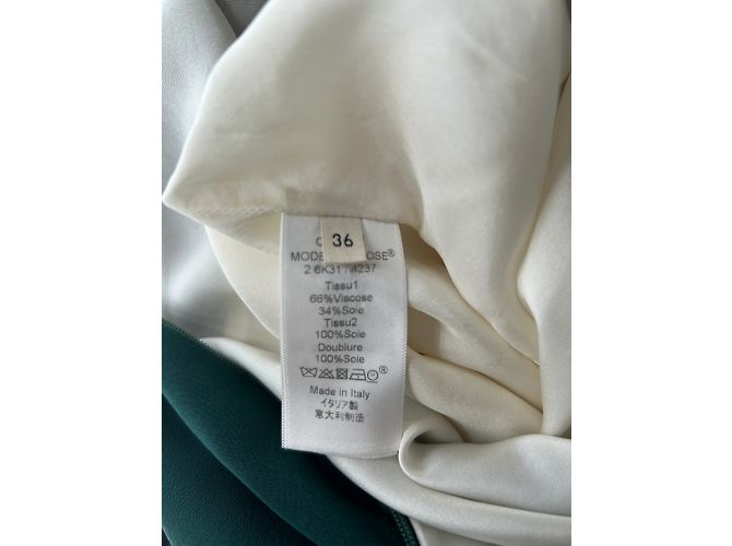 Céline Celine Kleid T.FR 36 Viskose Weiß - Ansicht 11