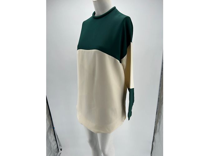 Céline Celine Kleid T.FR 36 Viskose Weiß - Ansicht 3