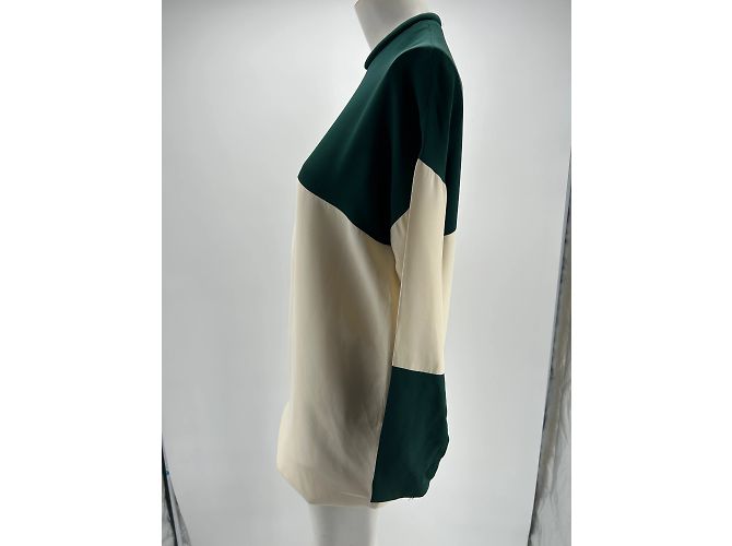 Céline Celine Kleid T.FR 36 Viskose Weiß - Ansicht 4