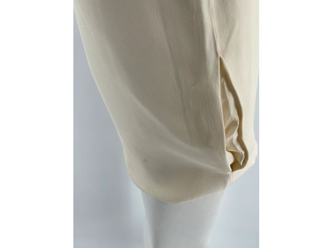 Céline Celine Kleid T.FR 36 Viskose Weiß - Ansicht 8