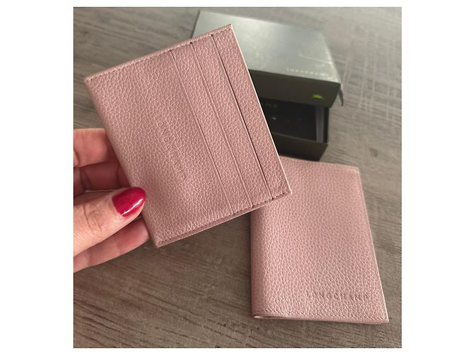 Cartera y tarjetero Longchamp de piel rosa - vista 2