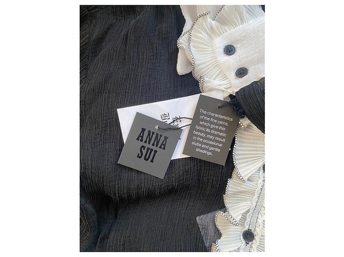 ANNA SUI gerüschte Lyocell-Georgette-Bluse - Ansicht 9