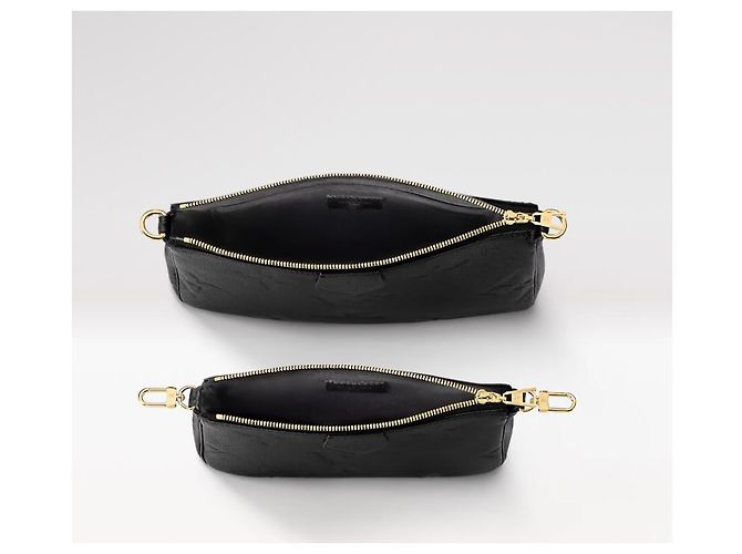 Louis Vuitton LV Multi pochette in pelle nera nuova Nero - vista 3