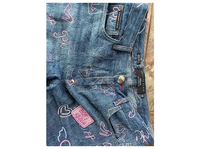 Jeans Philipp Plein Milkshake Delfi Boyfriend Blu Denim - vista 7