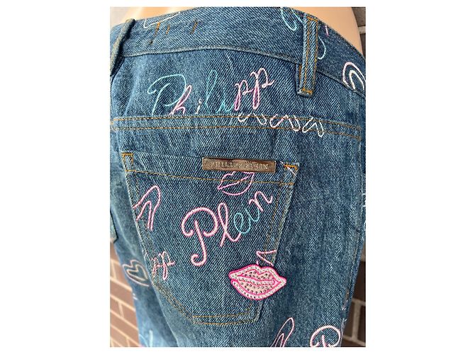 Jeans Philipp Plein Milkshake Delfi Boyfriend Blu Denim - vista 8