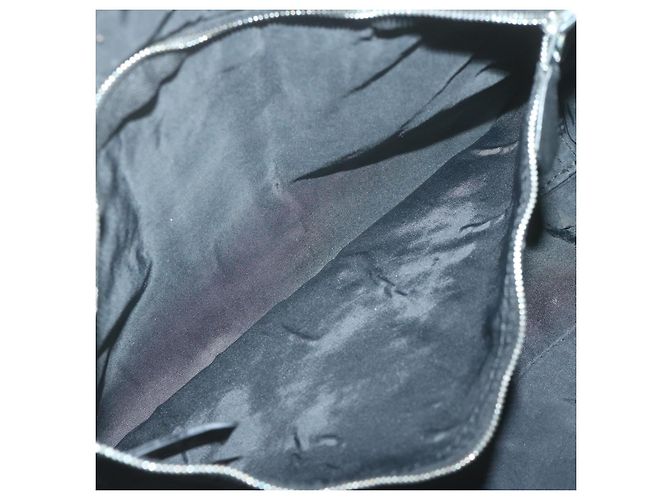 Hermès HERMES Acapulco Basas MM Borsa a tracolla Nylon Nero Auth bs11741 - vista 11