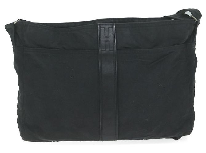 Hermès HERMES Acapulco Basas MM Borsa a tracolla Nylon Nero Auth bs11741 - vista 2
