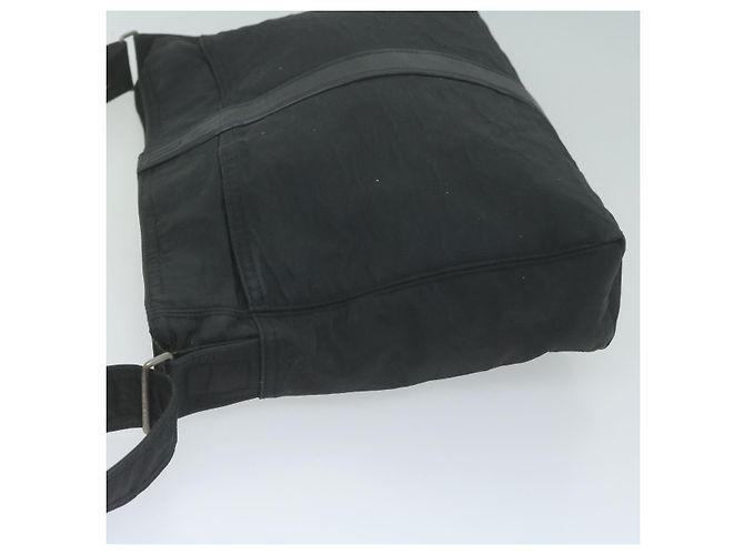 Hermès HERMES Acapulco Basas MM Borsa a tracolla Nylon Nero Auth bs11741 - vista 4