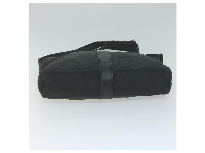 Hermès HERMES Acapulco Basas MM Borsa a tracolla Nylon Nero Auth bs11741 - vista 5